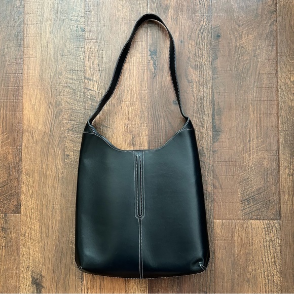 LANCEL Paris black leather purse made in France
